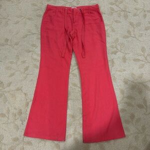 Jessica Simpson Red Flare Pants. Women’s Small.